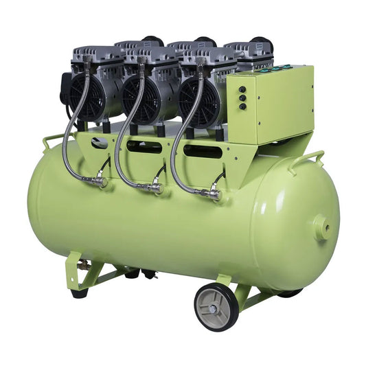 Dental Equipment Oil-Free Air Compressor 1800W Supply Five Dental Chair Units 90L
