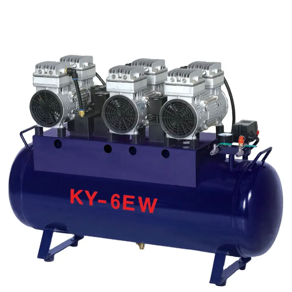 Dental Equipment Noiseless Oil Free Supply Six Dental Chair Unit Air Compressor Air Pump 90L